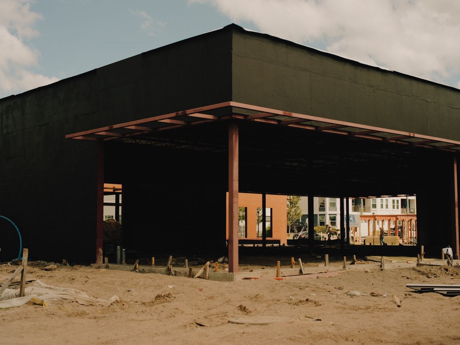 Building Science Group LLC waterproofing work in progress on a Florida project